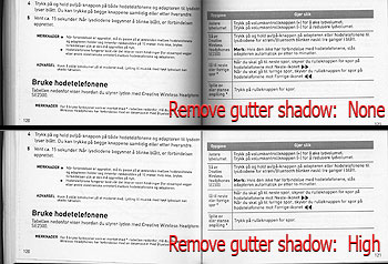    Remove Gutter Shadow